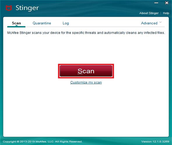 McAfee Stinger Raptor