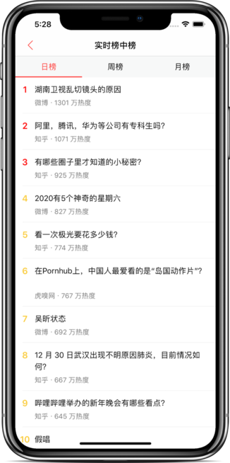 今日热榜app