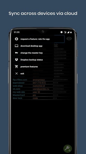 简单的密码管理器app