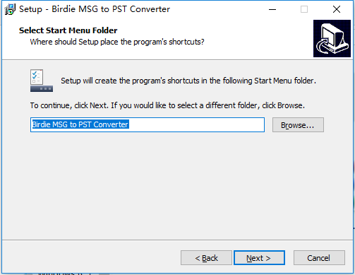 Birdie MSG to PST Converter