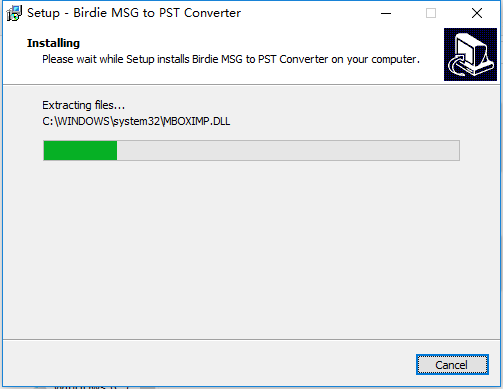 Birdie MSG to PST Converter