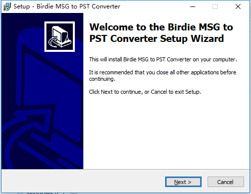 Birdie MSG to PST Converter