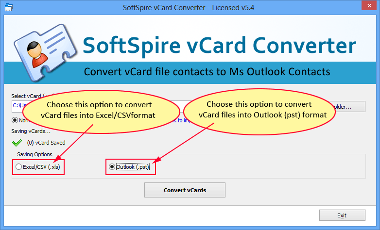 SoftSpire vCard Converter