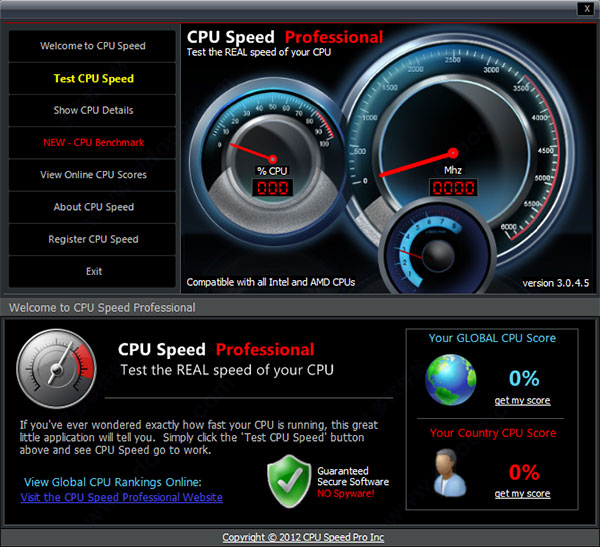 CPU Speed Professional(CPU测试软件)