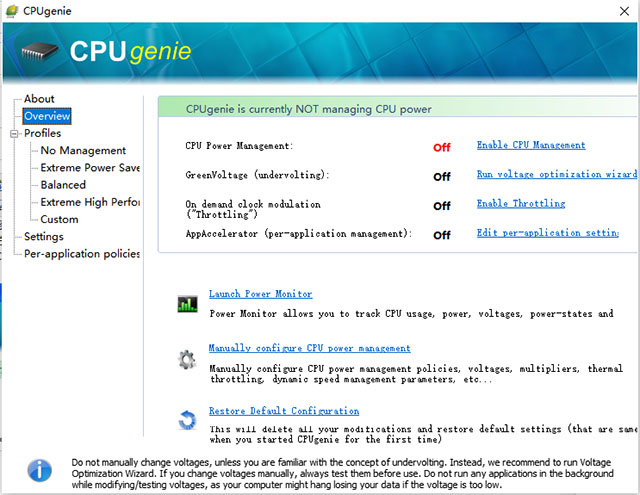 CPUgenie(CPU降温软件)绿色版