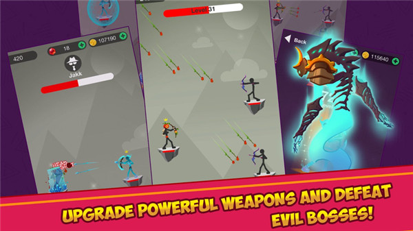 火柴人史诗弓箭手官方版(Stickman Epic Archer)