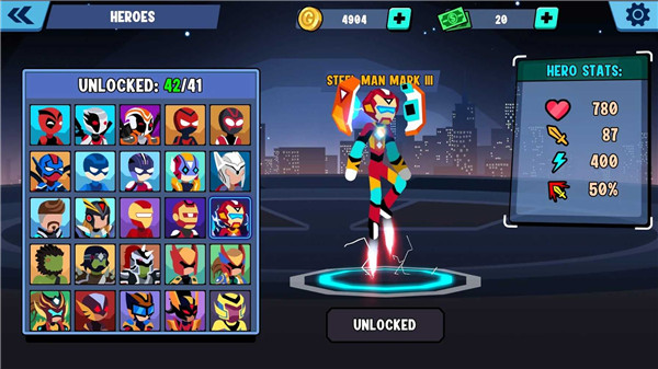 火柴人全明星乱斗最新版(Stickman Heroes)
