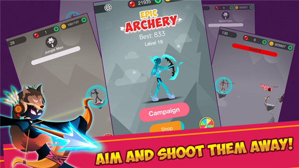火柴人史诗弓箭手官方版(Stickman Epic Archer)