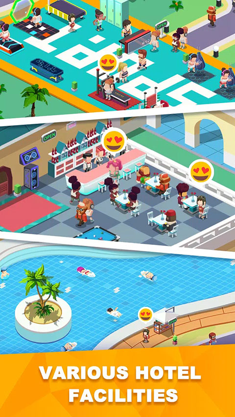 闲置度假村巨川官方版(Sim Hotel Tycoon)