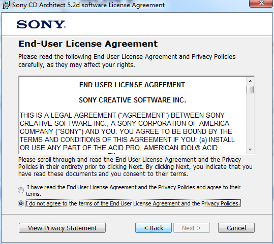 Sony CD Architect