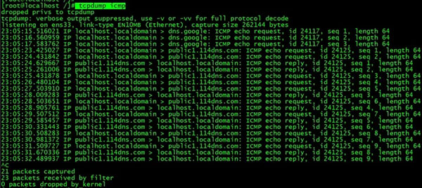 TCPDUMP(tcp监控工具)