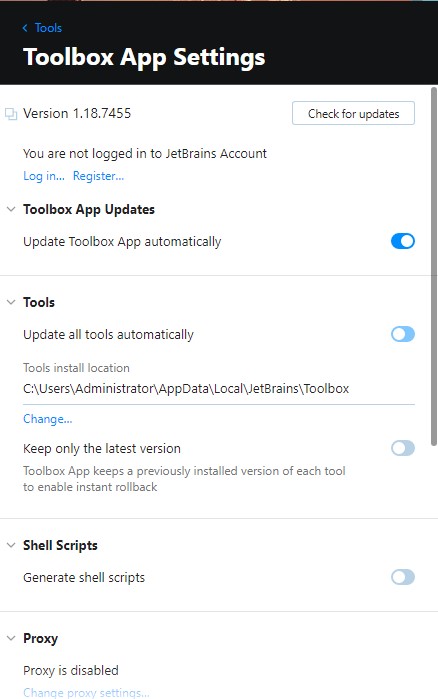 JetBrains Toolbox(JetBrains工具箱)