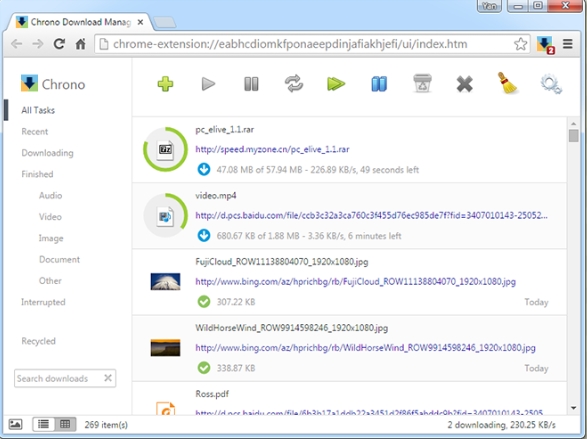 Chrono下载管理器(谷歌浏览器扩展插件)