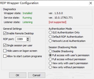 RDP Wrapper远程桌面会话软件