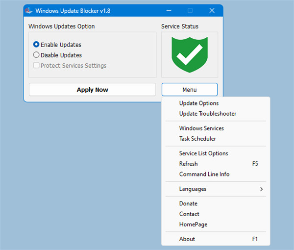 Windows Update Blocker(Windows自动更新关闭工具)