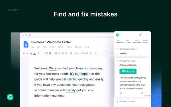 Grammarly(Chrome语法检测插件)