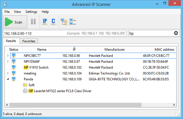 Advanced IP Scanner(高级ip扫描工具)
