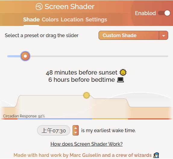 Screen Shader(Chrome调节屏幕色温插件)