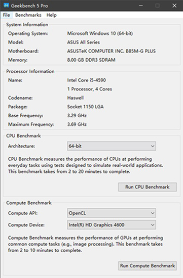 Geekbench 5电脑版
