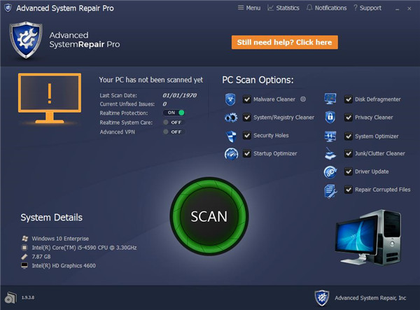 Advanced System Repair Pro(系统清理修复工具)