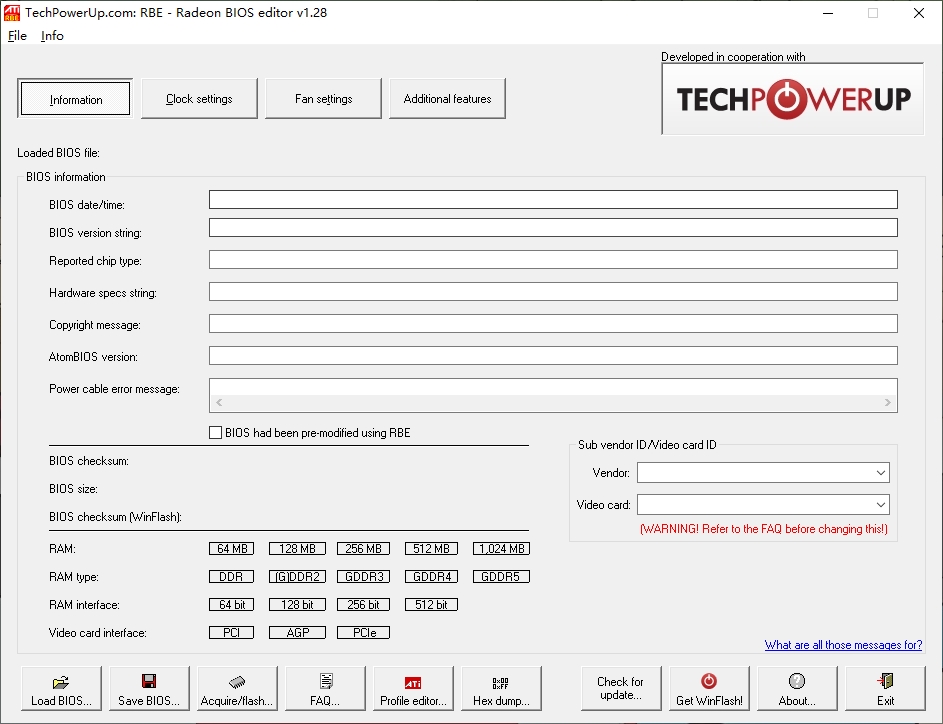 Radeon BIOS Editor(ATI显卡BIOS编辑工具)