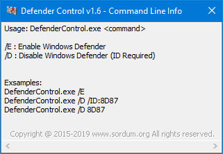 Defender Control(Windows Defender彻底禁用小工具)