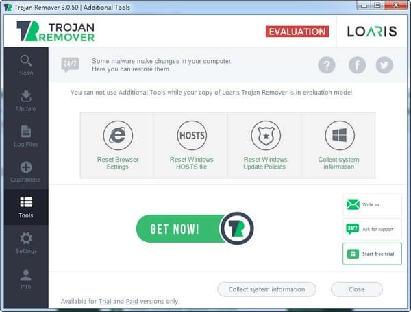 Loaris Trojan Removerv特洛伊木马专杀工具