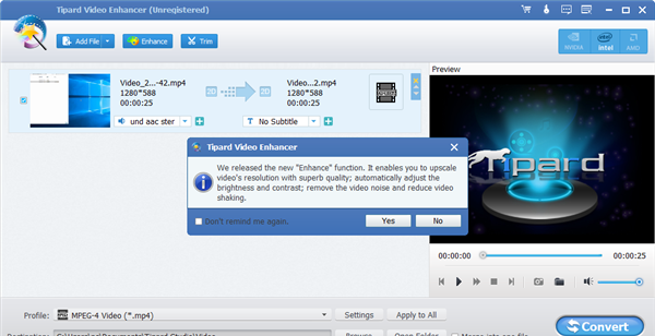 Tipard Video Enhancer(视频效果增强工具)官方版