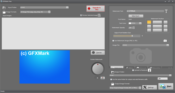 GFXMark Free(多功能图片水印添加与处理工具)