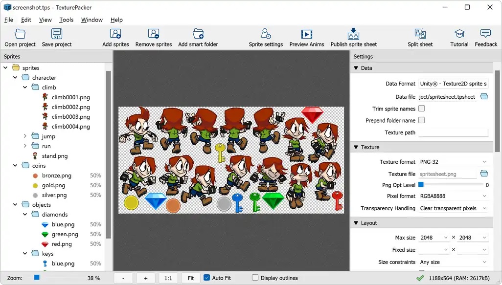 TextureUnpacker(plist图片分解工具)