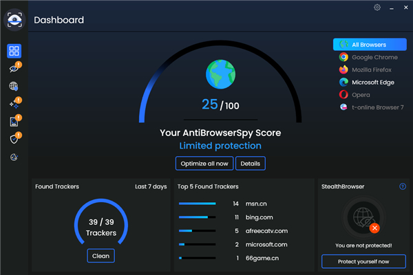 Abelssoft AntiBrowserSpy(反间谍软件)官方版