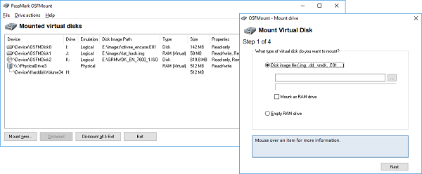 OSFMount(内存虚拟硬盘软件)
