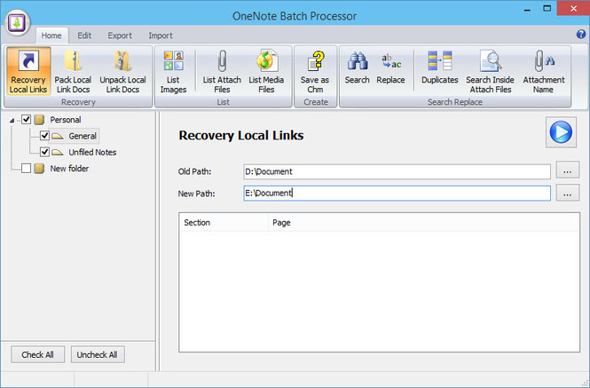 onenote batch