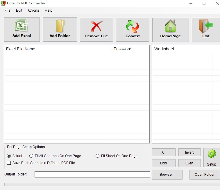 Free Excel to PDF Converter(Excel to PDF转换工具)官方版