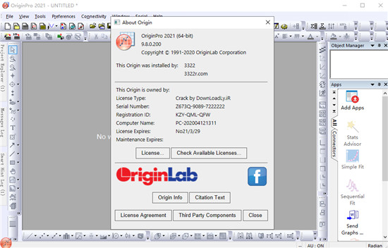 OriginLab OriginPro 2021激活码