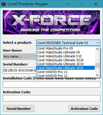 corel products keygen(Corel2020全系列注册机)