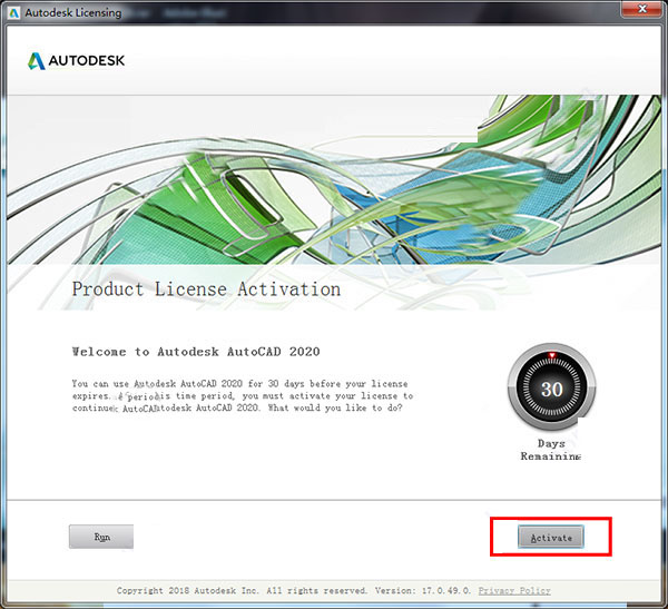 autocad2020注册机