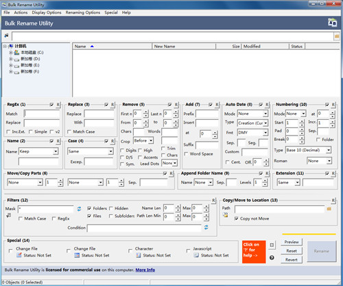 Bulk Rename Utility(文件批量重命名工具)