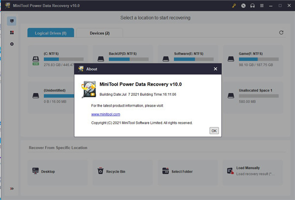 minitool power data recovery数据恢复软件