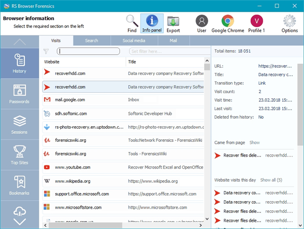 RS Browser Forensics浏览器数据提取工具