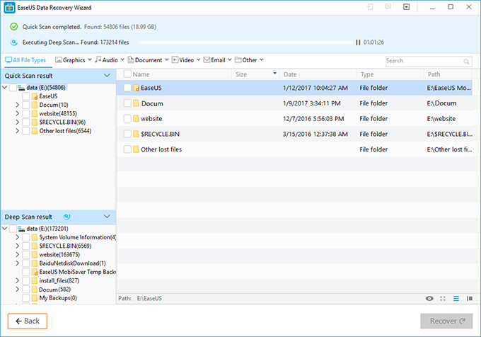 EaseUS Data Recovery Wizard易我数据恢复