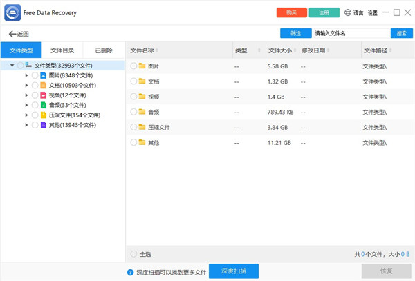 ThunderSoft Free Data Recovery(数据恢复软件)
