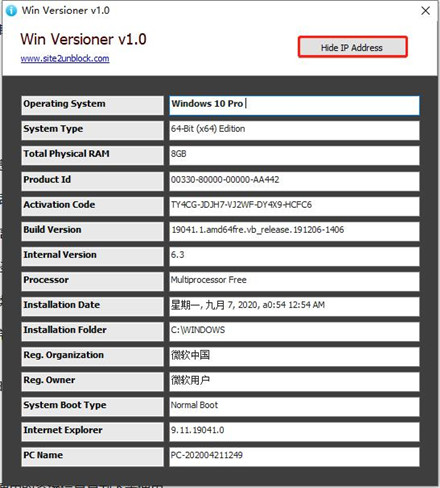 Win Versioner(系统信息检测工具)