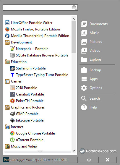 PortableApps(便携式软件管理工具)