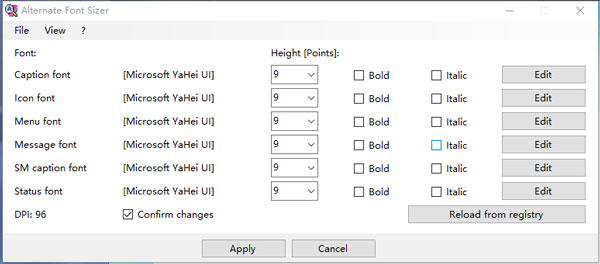 Alternate Font Sizer(Win10字体修复工具)官方免费版
