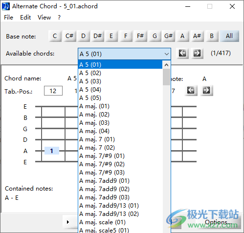 Alternate Chord(乐谱和弦软件)