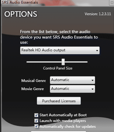 srs audio essentials音效增强软件