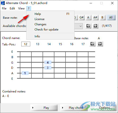 Alternate Chord(乐谱和弦软件)