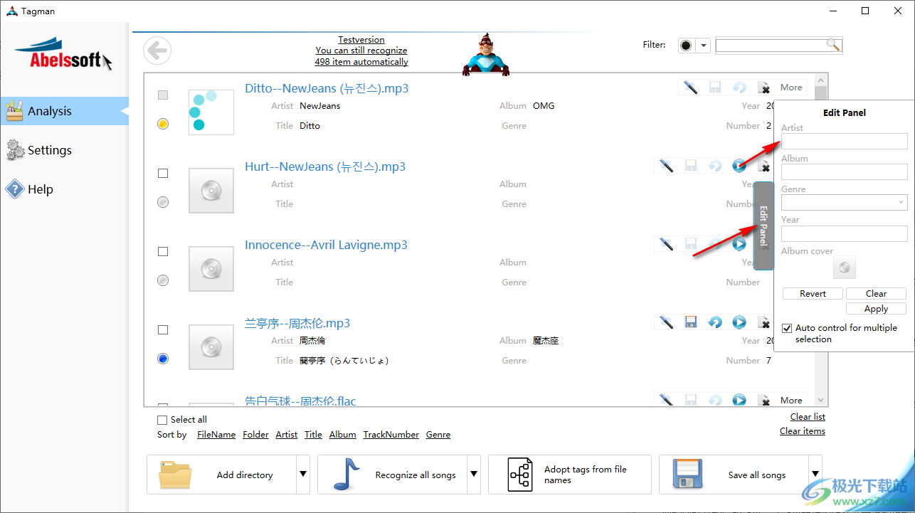 mp3标签批量修改器(Abelssoft Tagman)