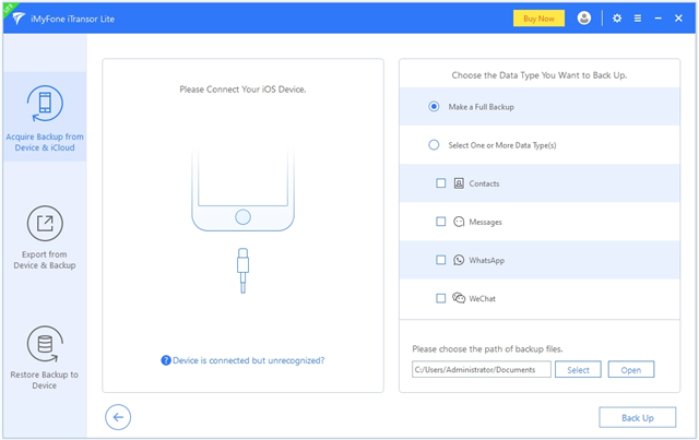 iMyFone iTransor Lite(iOS数据备份)